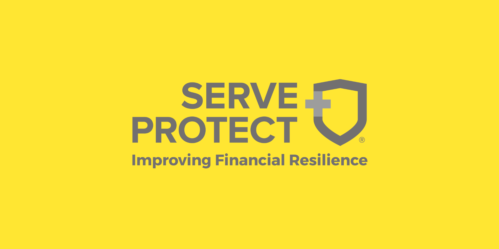 Serve and Protect Credit Union logo with tagline reading 'Improving Financial Resilience'