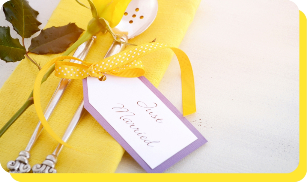 A beautifully arranged wedding table setting with fine details, symbolizing a memorable celebration made possible with a Serve and Protect wedding loan.