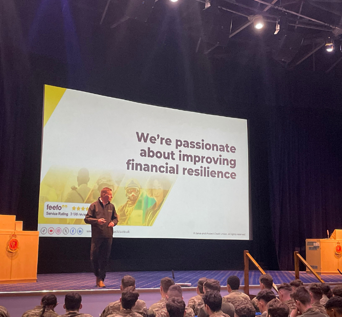 Community finance outreach supporting armed forces members through financial education