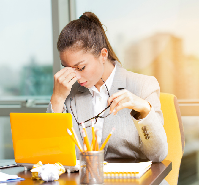 Employee showing signs of financial stress and reduced financial wellbeing