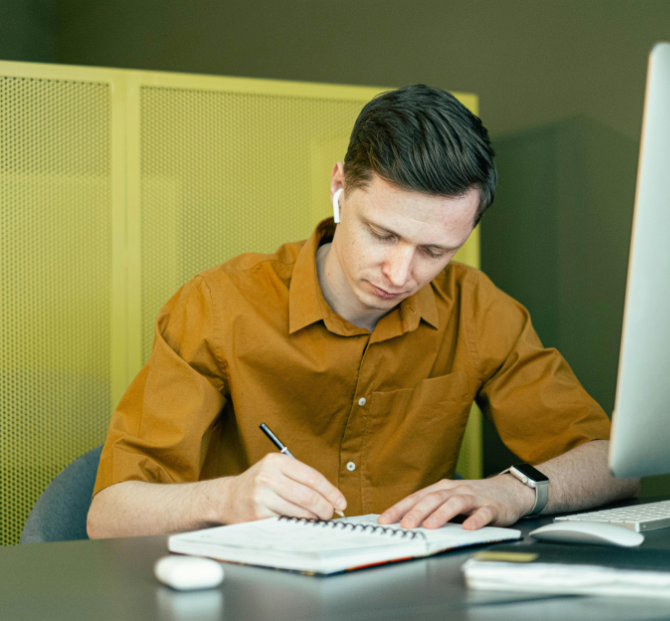 Person building confidence and capability to improve financial wellbeing
