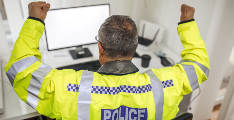 Police officer celebrates cash jackpot win